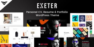 Exeter - Personal Portfolio WordPress Theme by VictorThemes