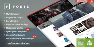 FORTE - Responsive Shopify Template by halothemes