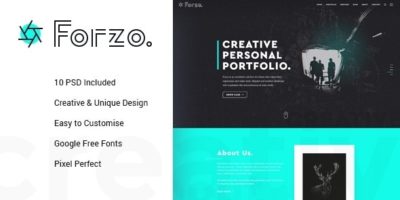 FORZO – Creative Photography PSD Template by ArtTemplate