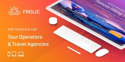 FROLIC - PSD Template for Tour Operators & Travel Agencies by GfxPartner