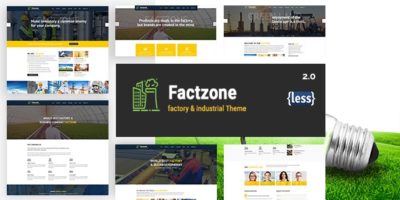 FactZone - Factory & Industrial Business Template by wpthemeshaper