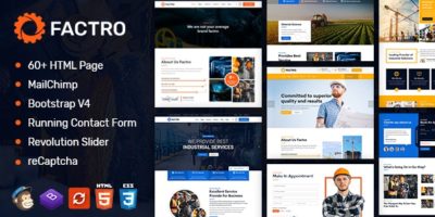 Factro : Industrial Multipurpose HTML Template by ThemeTrades
