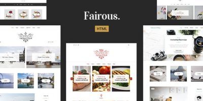 Fairous - Elegent HTML Blog Template by albsugy