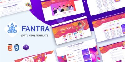 Fantra - Online Lotto & Lottery HTML Template by UIAXIS