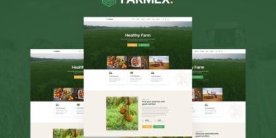 Farmex - Agriculture & Farm Elementor Template Kit by MeemCode