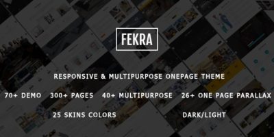 Fekra - Responsive One/Multi Page HTML5 Drupal 7 Theme by drupalet