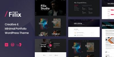 Filix - Creative Minimal Portfolio WordPress Theme by DroitThemes