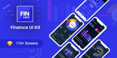 Fincryp - A UI Kit for Finance by Tortoiz