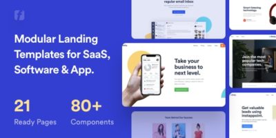 Finity - Landing Page Template for SaaS