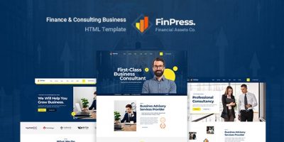Finpress - Business Consulting HTML Template by micro_theme