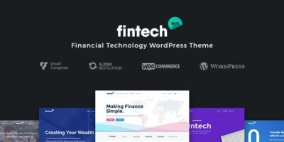 Fintech WP - Financial Technology and Services WordPress Theme by MNKY