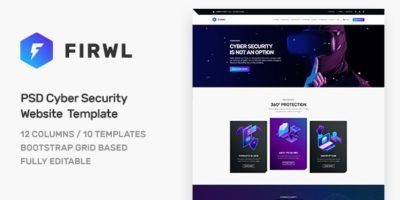 Firwl - Cyber Security PSD Website Template by QantumThemes