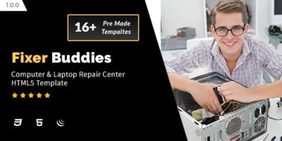 Fixer Buddies - Computer & Laptop Repair Center HTML5 Template by xenioushk