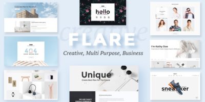 Flare - Multipurpose Business PSD Template by TheRubikTemplate