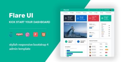 FlareUI Bootstrap 4 Admin Template by bootstrapdashHQ