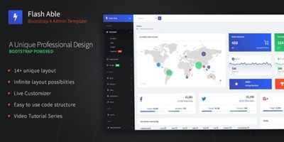 Flash Able Bootstrap 4 Admin Template & UI Kit by codedthemes
