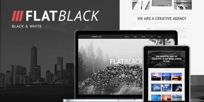 Flatblack - One Page Muse Template by styleWish