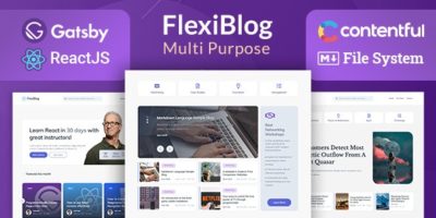 FlexiBlog - React Gatsby Multipurpose Blog Theme by ElegantStack