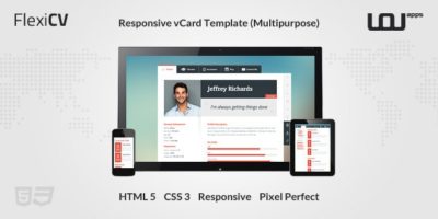 FlexiCV - Responsive vCard Template (Multipurpose) by DirectoryThemes