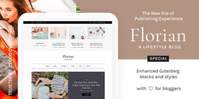 Florian - Responsive Personal WordPress Blog Theme by dedalx