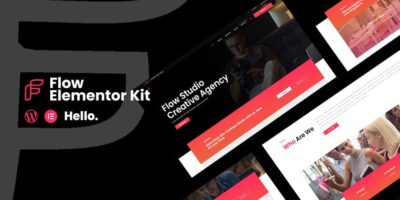 Flow - Creative Agency Business Elementor Template Kit by Yanstd