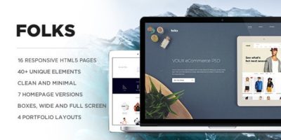Folks - Creative HTML Template by MunFactory