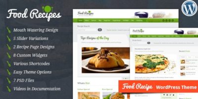 Food Recipes - WordPress Theme by InspiryThemes