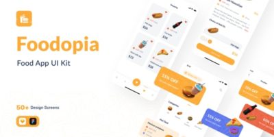 Foodopia - F&B App UI Kit by Capi_Creative_Design