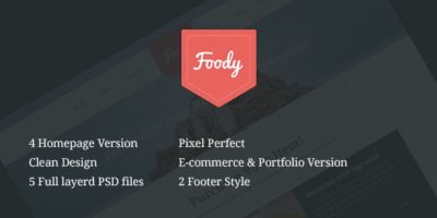 Foody Multipurpose Single Page Restaurant Template by themexy
