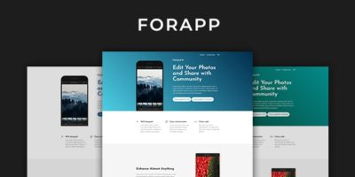 Forapp - App Landing Page Template by Qdevo