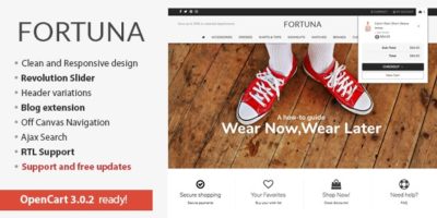 Fortuna - Elegant and responsive OpenCart theme by everthemess