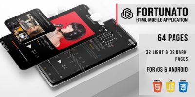 Fortunato - Radio HTML Mobile Application by MecoNata