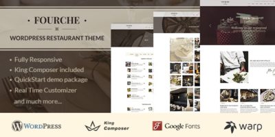 Fourche — Restaurant & Cafe WordPress Theme by torbara