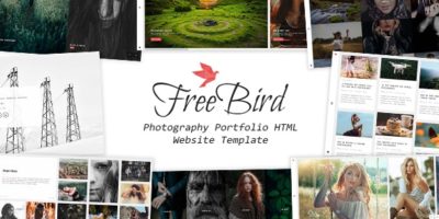 FreeBird - Photography Portfolio HTML Website Template by Themetorium
