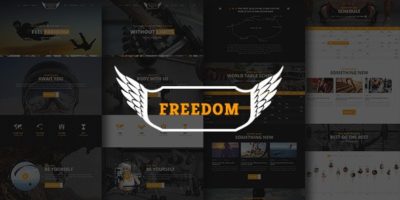 Freedom Extreme Club - Powerful PSD Template by InvisioThemes