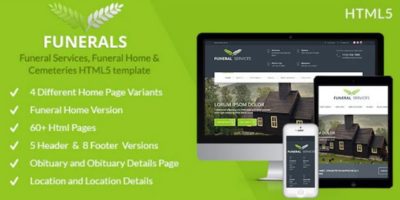 Funeral Services & Cemeteries HTML5 by AccuraThemes