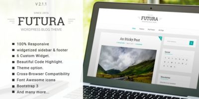 Futura - Responsive Minimal Blog Theme by GBJsolution