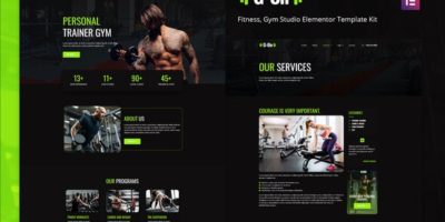 G-on - Fitness & Gym Elementor Template Kit by doodlia