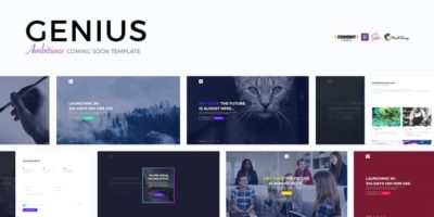 GENIUS - Ambitious Coming Soon Template by Madeon08
