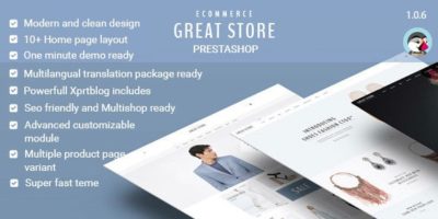 GREAT STORE - eCommerce Prestashop Theme by xpert-idea