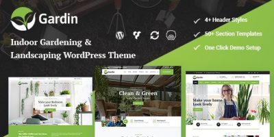 Gardin - Indoor Gardening WordPress Theme by themesion