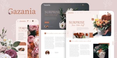 Gazania - Flower Shop eCommerce Template by zwintheme