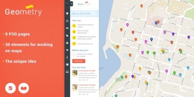 GeoMetry - design for geolocation social networkr by MatArt
