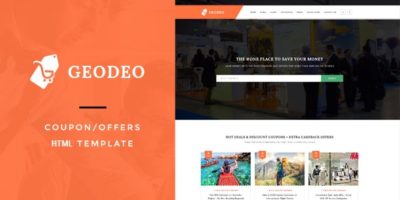 Geodeo - Coupon & Deals HTML Template by ThemeWisdom