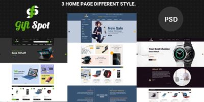 GiftShope Commerce PSD Template by 24webgroup