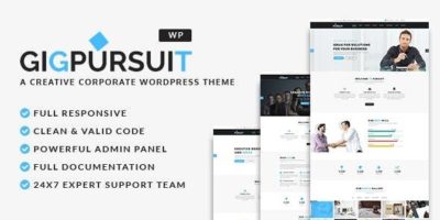 GigPursuit - Business & Corporate WordPress Theme by AtiX