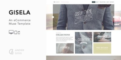 Gisela - eCommerce Muse Template by AnderGoig