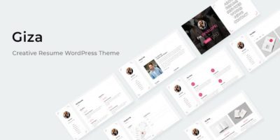 Giza - Creative Resume WordPress Theme by ideas_factory
