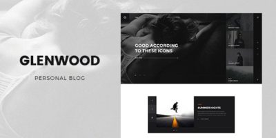 Glenwood - Personal Blog PSD Template by MontaukCo