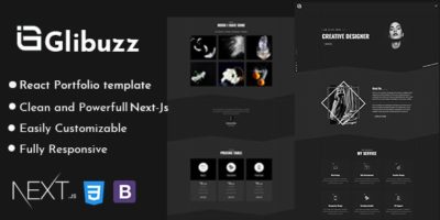 Glibuzz - Personal Portfolio Next Js Template by themepresss